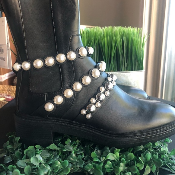 ZARA - Leather Ankle Boots NWT - Picture 6 of 6